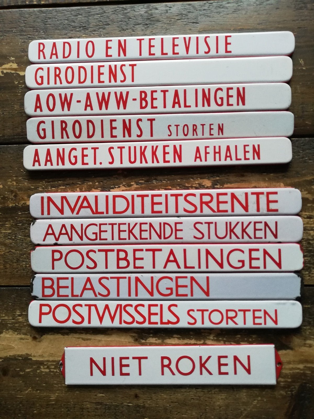GEZOCHT - Emaille loketbordjes postkantoren, Antiek en Kunst, Ophalen of Verzenden