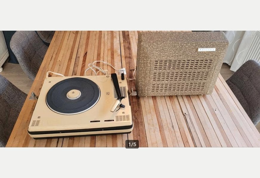 Philips Koffergrammofoon., Ophalen, Zo goed als nieuw, Platenspeler, Philips