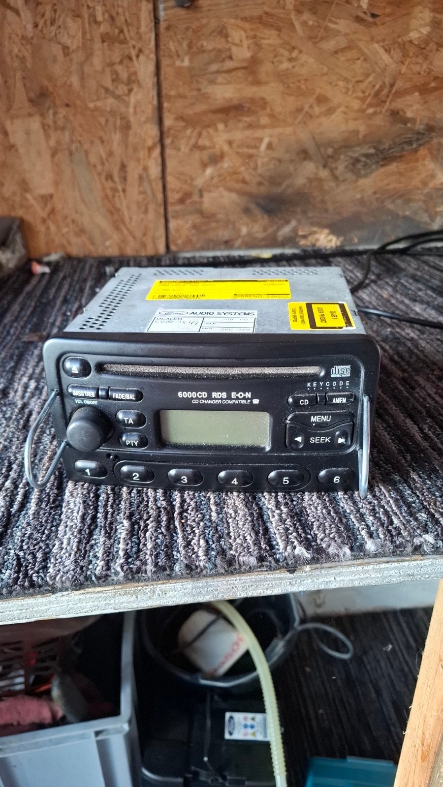 Ford 6000 CD Radio met Code - M239428, Auto diversen, Autoradio's, Zo goed als nieuw, Ophalen of Verzenden