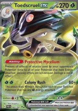 Pokemon - Toedscruel ex (PAF 005) Double Rare, Ophalen of Verzenden, Nieuw, Losse kaart, Foil