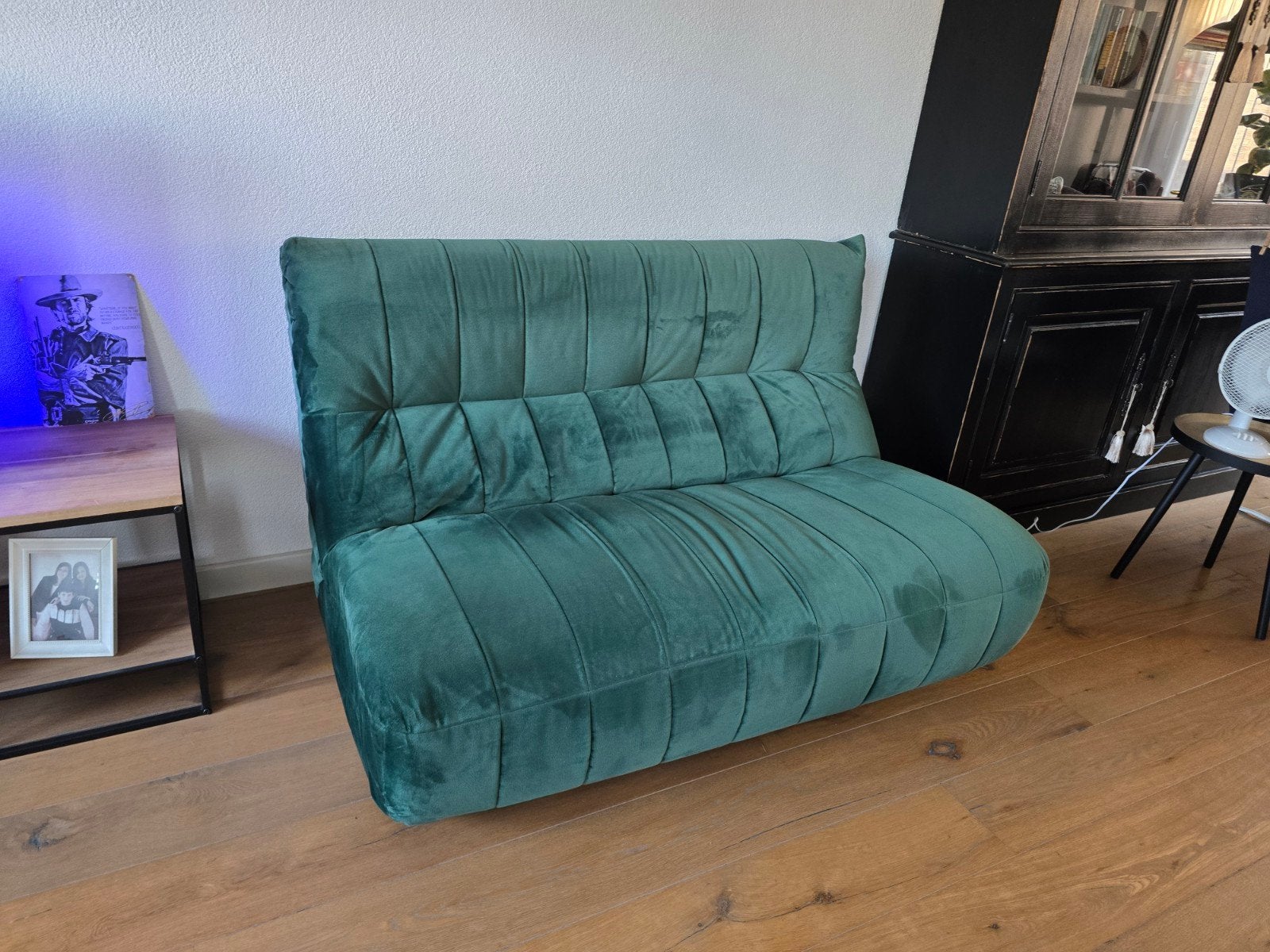 velvet loveseat Theodore van Homestock donkergroen, Huis en Inrichting, Ophalen, Zo goed als nieuw, 75 tot 100 cm, 50 tot 75 cm