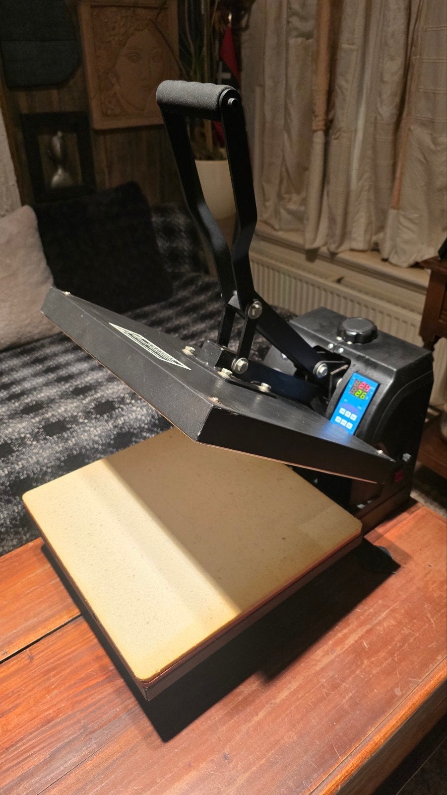Betrouwbare Heat Press / Transferpers voor Textielbedrukking, Ophalen, Gebruikt