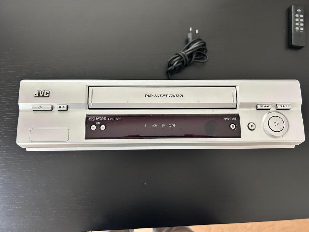 JVC HR-J285 VHS-speler - Zilver, Audio, Tv en Foto, Videospelers, Ophalen of Verzenden, Gebruikt, VHS-speler of -recorder