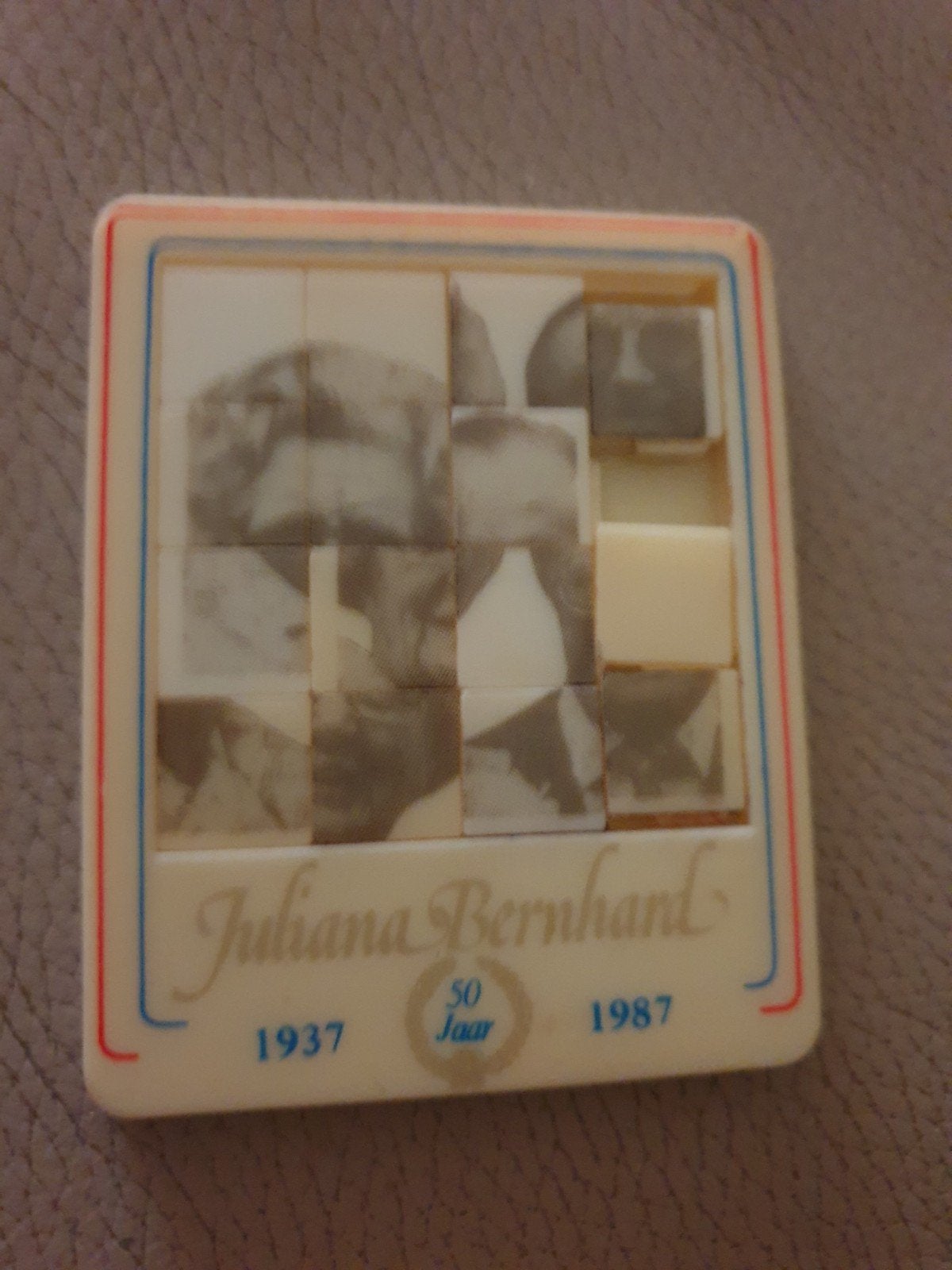 Schuifpuzzel Juliana Bernhard 50 Jaar 1937-1987, Ophalen of Verzenden, Gebruikt, Overige typen