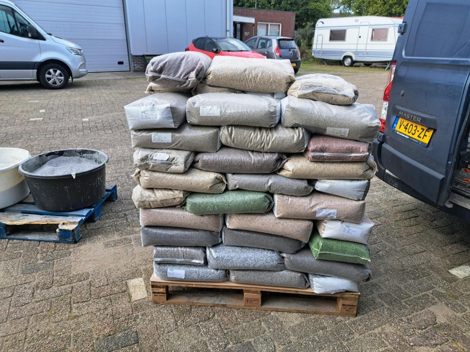 grindzakken verschillende kleuren, 25 kilo per zak, Tuin en Terras, Ophalen of Verzenden