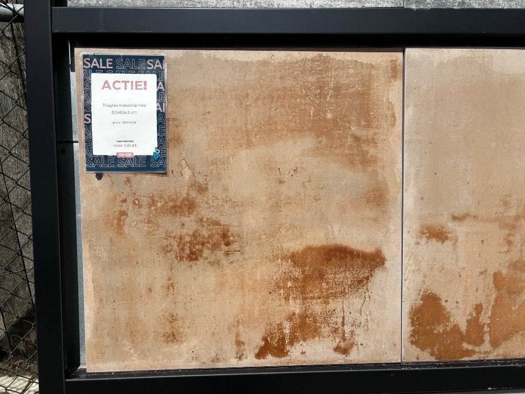 Triagres 60x60x3cm keramische tegel, Ophalen, Keramiek, Nieuw, 10 m² of meer