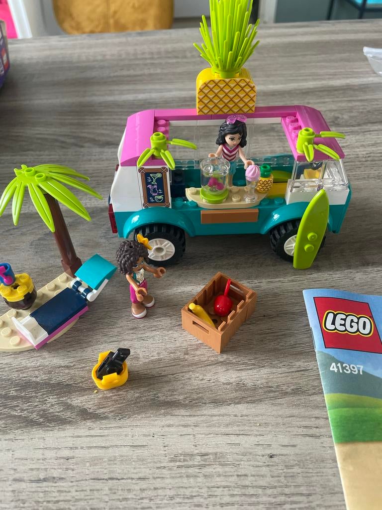 Lego Friends Smoothie Foodtruck 41397, Ophalen, Zo goed als nieuw, Complete set, Lego