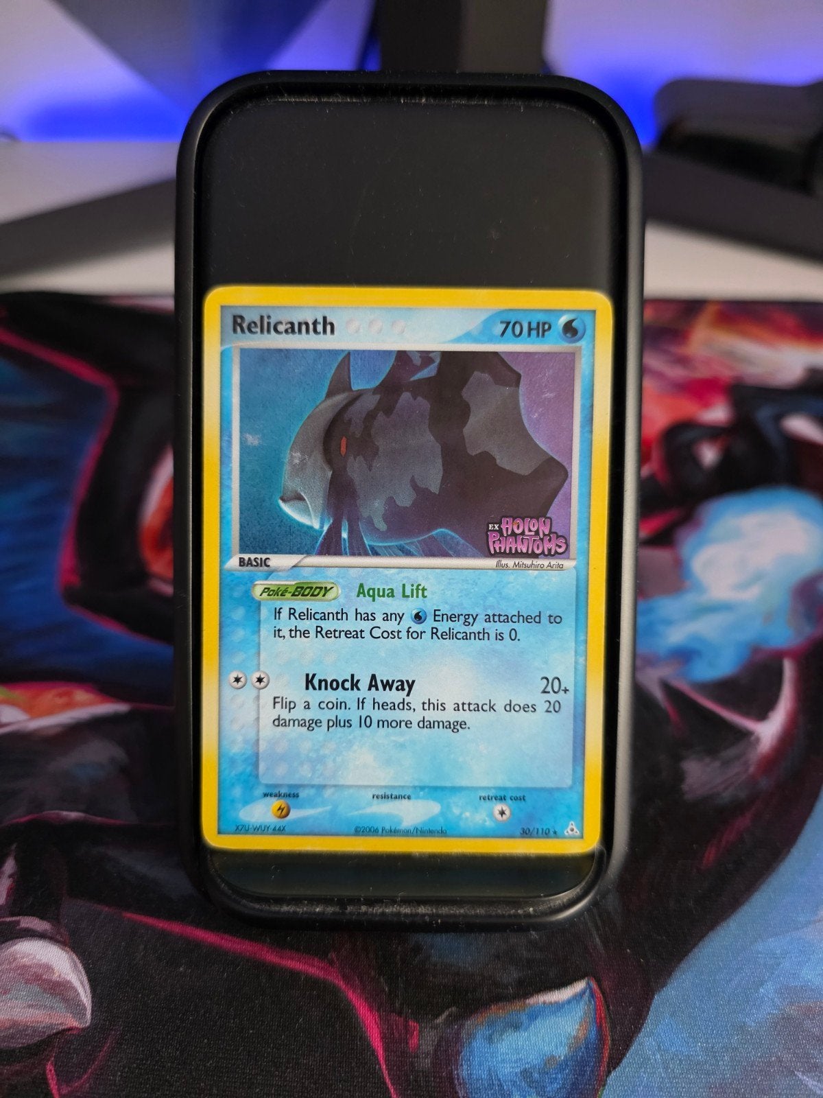 Relicanth Stamped Holon Phantoms Pokémon Kaart, Ophalen of Verzenden