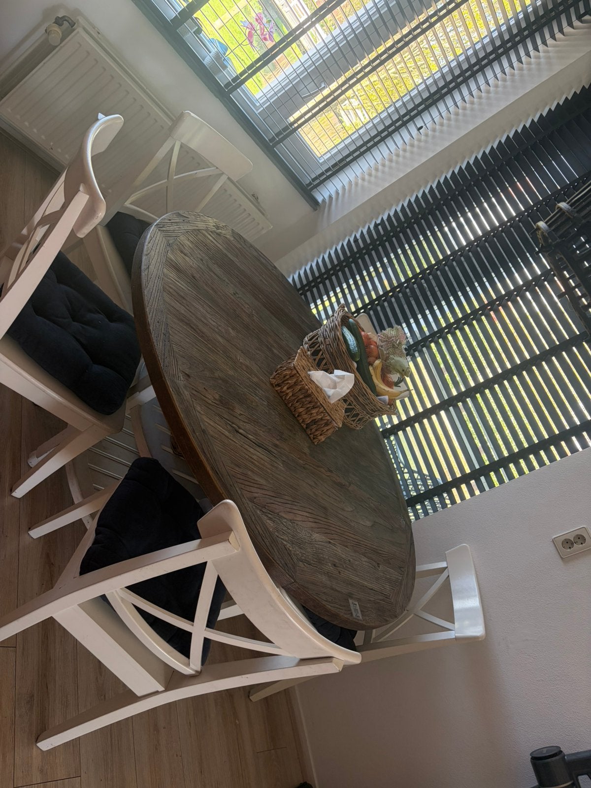 Riviera maison rond eettafel, Huis en Inrichting, Ophalen, 100 tot 150 cm, Riviera maison landelijk, Rond