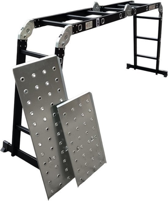 Ladder - 4x3 Multi Vouwladder - telescoopladder, Doe-het-zelf en Verbouw, Ladders en Trappen, Ophalen, Nieuw, Ladder, Opvouwbaar of Inschuifbaar