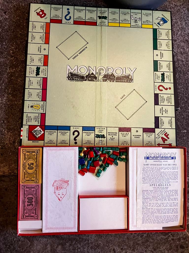 Monopoly, GULDENS, compleet, Ophalen of Verzenden, Gebruikt