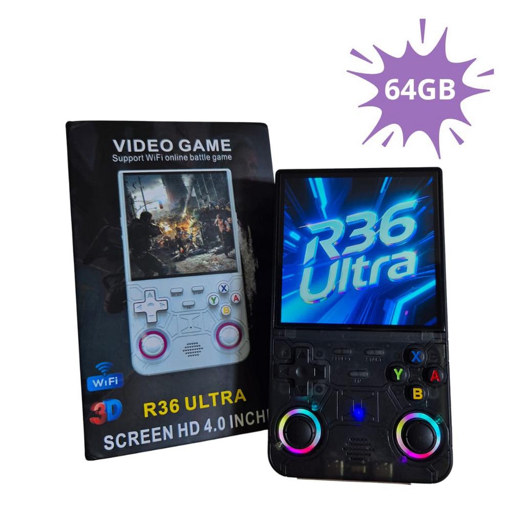 R36S Ultra 64GB Opslag | WIFI | Linux Systeem | LED Joystick, Retro-gameworld.nl, Nieuw, Ophalen of Verzenden, Retro-gameworld.nl