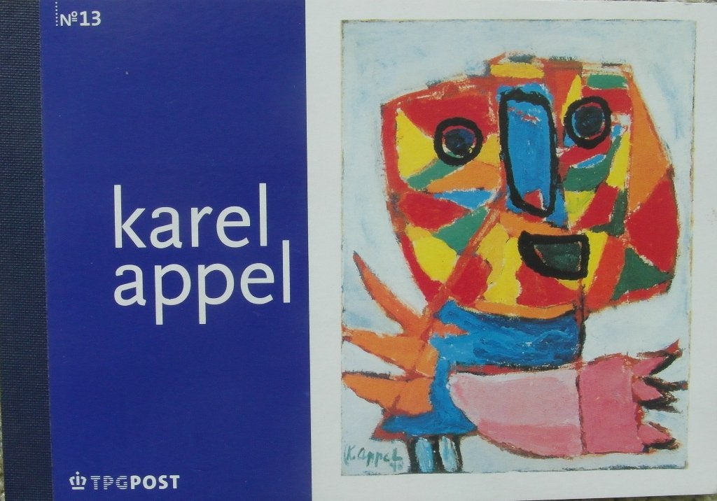 Karel Appel Postzegel mapje postfris, Ophalen of Verzenden, Na 1940, Postfris