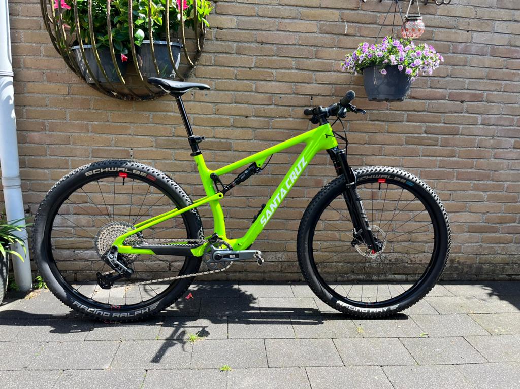 Santa Cruz Blur , Sram gx axs T , Reserve carbon wielen, Fietsen en Brommers, 45 tot 49 cm, Zo goed als nieuw, Schijfrem, Ophalen