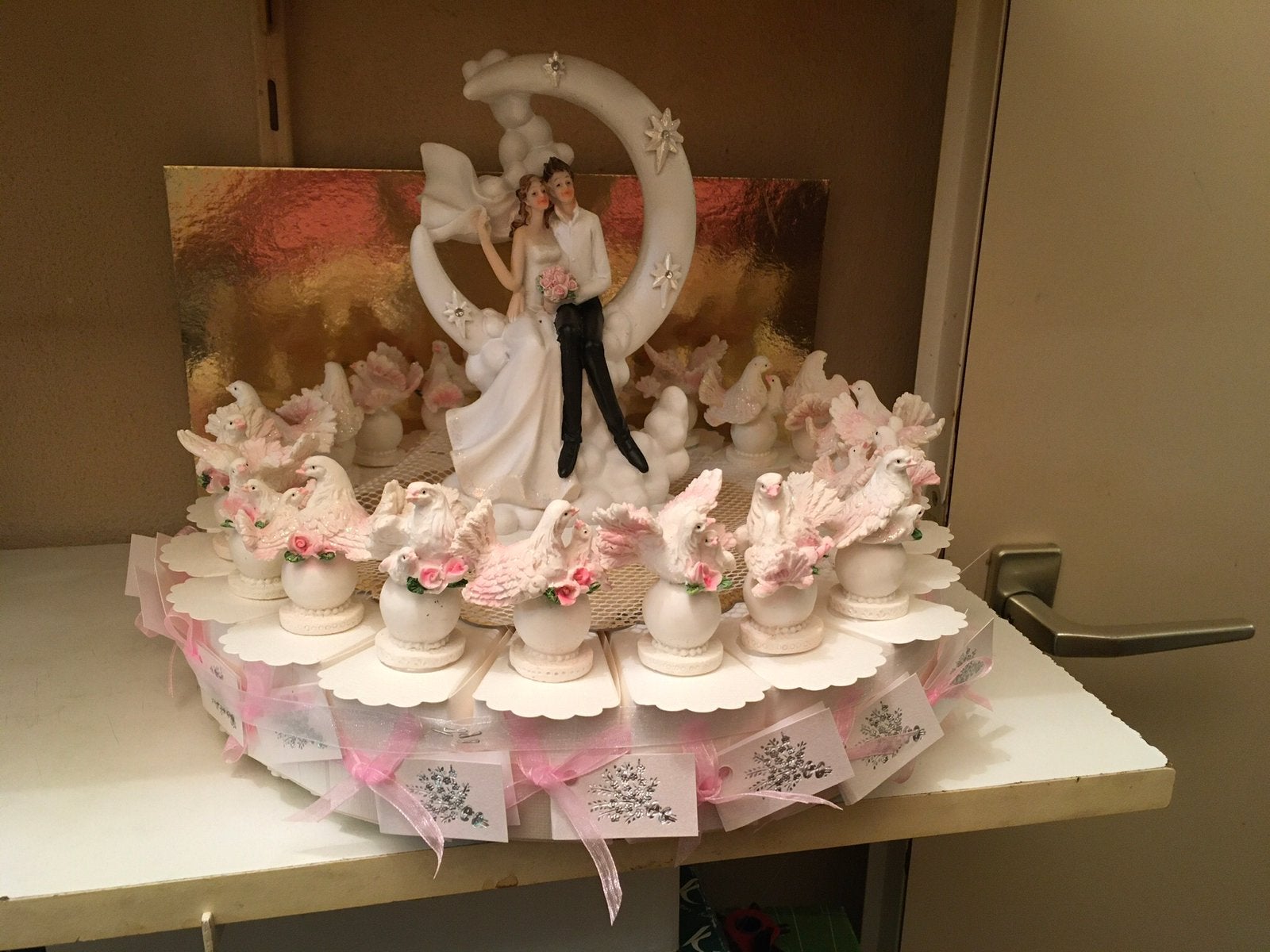 Te koop bruidsuikers bedankjes taart, Ophalen, Nieuw, Wit, Accessoires