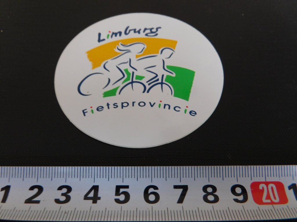 sticker limburg fiets provincie, Ophalen, Zo goed als nieuw