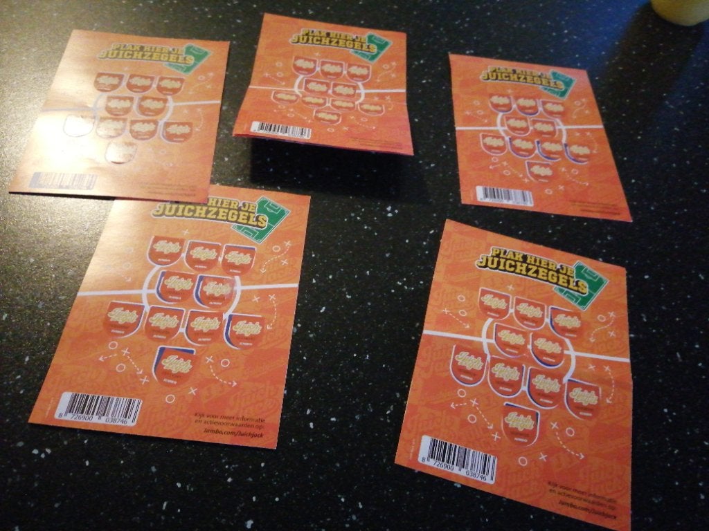 Juichjack 6 volle spaarkaarten, Jumbo, Ophalen of Verzenden