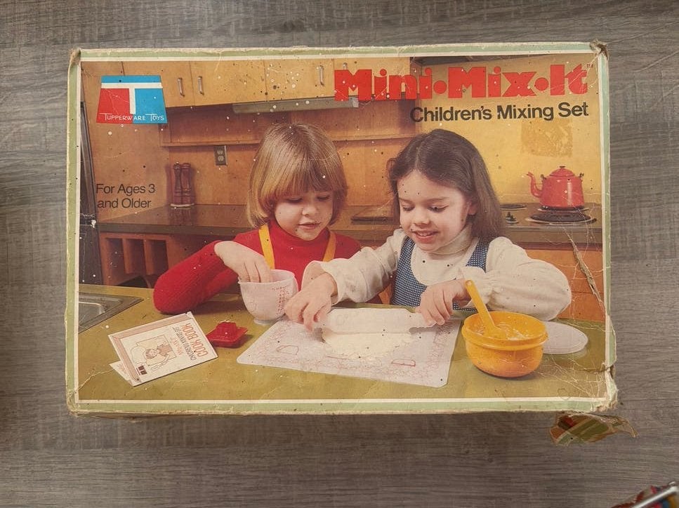 Vintage Tupperware Mini-Mix-It kinder bakset, Ophalen of Verzenden, Gebruikt, Jongen of Meisje