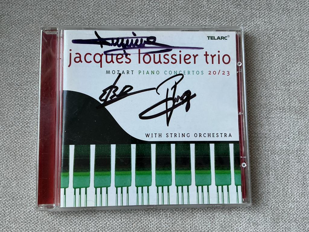 Trio Jacques Loussier Mozart + handtekeningen trio ook op CD, Ophalen of Verzenden, Nieuw in verpakking