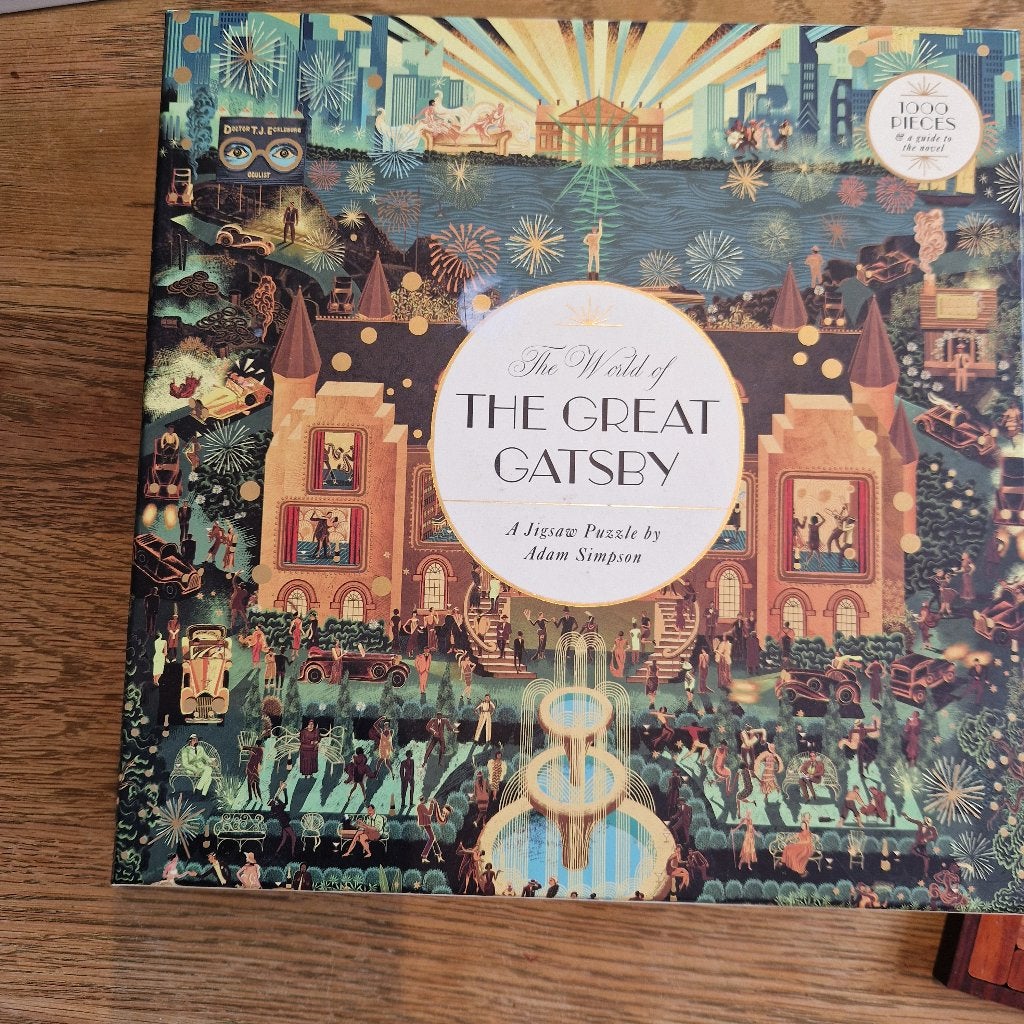 Puzzel Great Gatsby 1000 stukjes, Ophalen of Verzenden, 500 t/m 1500 stukjes, Zo goed als nieuw, Legpuzzel