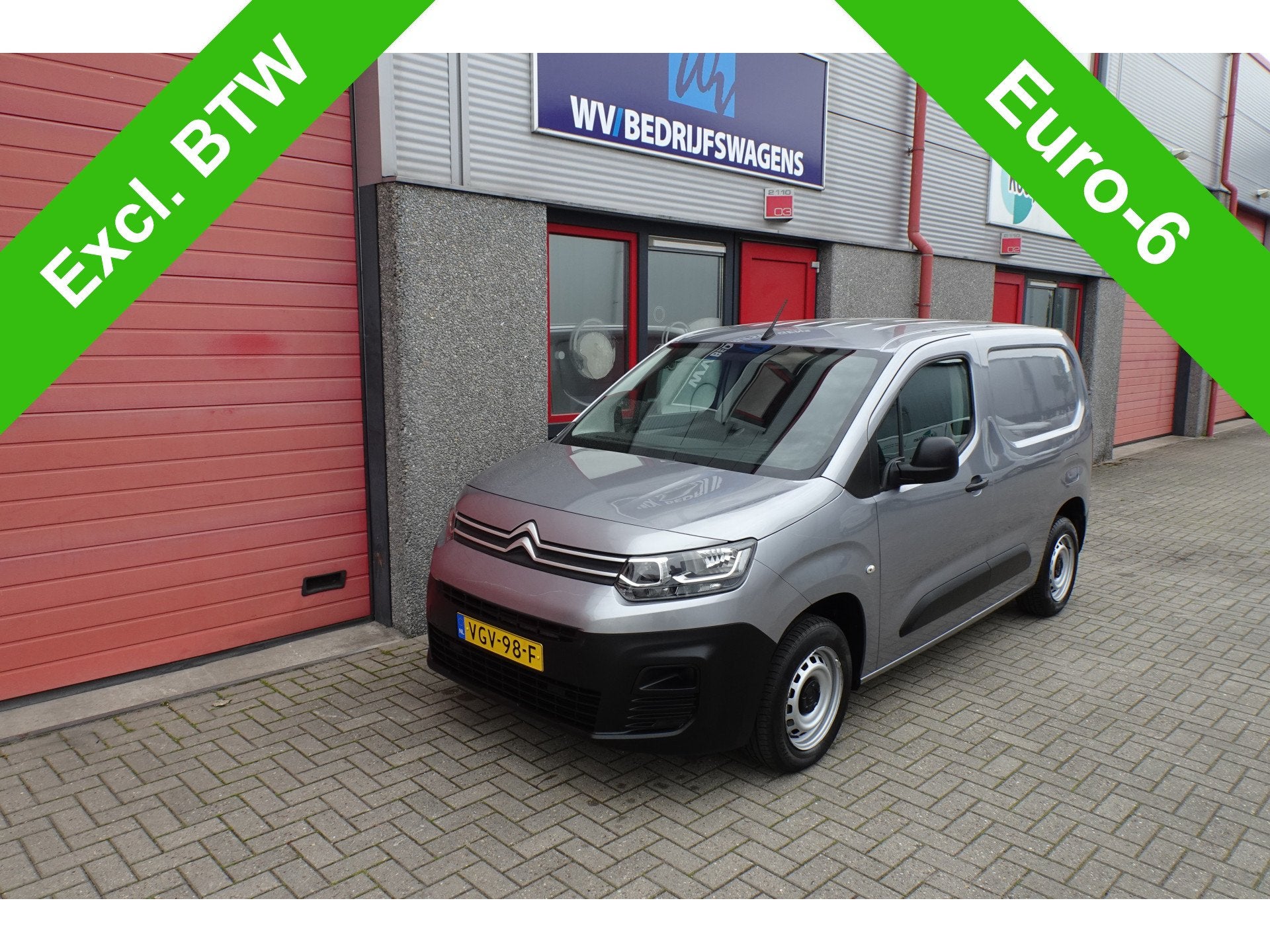 Citroën Berlingo 1.5 BlueHDI Control airco schuifdeur, Voorwielaandrijving, Stof, Gebruikt, 4 cilinders