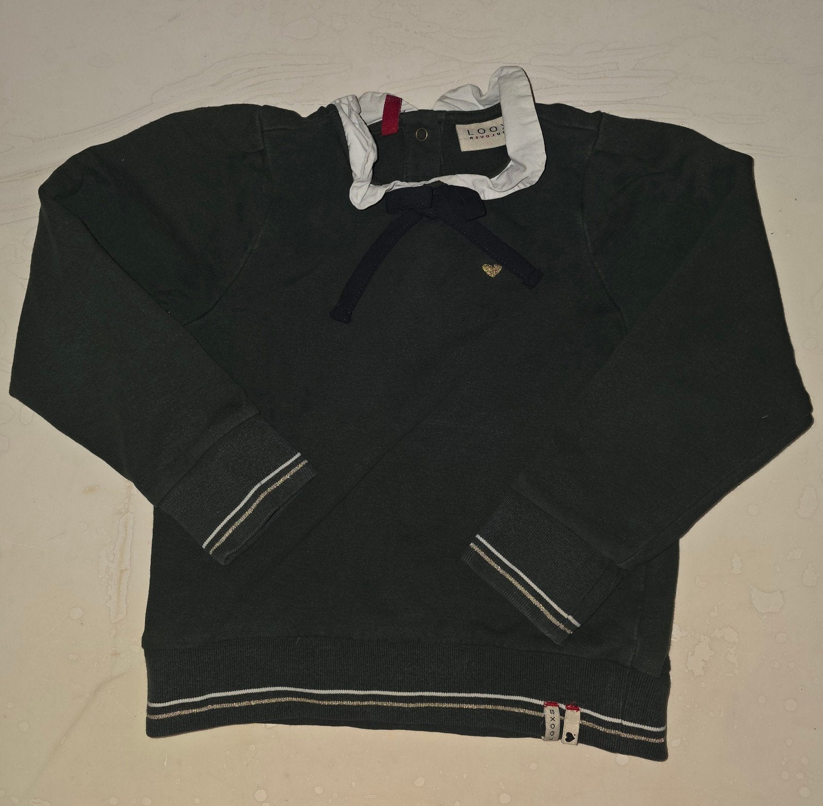 Looxs donkergroene trui meisje maat 104, Kinderen en Baby's, Kinderkleding | Maat 104, Gebruikt, Meisje, Trui of Vest, Ophalen of Verzenden