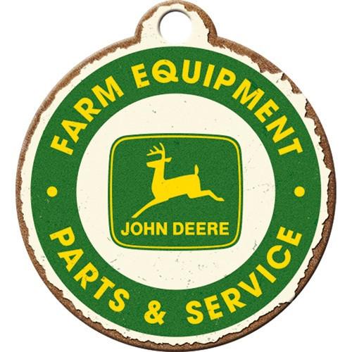 John Deere parts and service reclame sleutelhanger keychain, Ophalen of Verzenden, Nieuw, Auto's