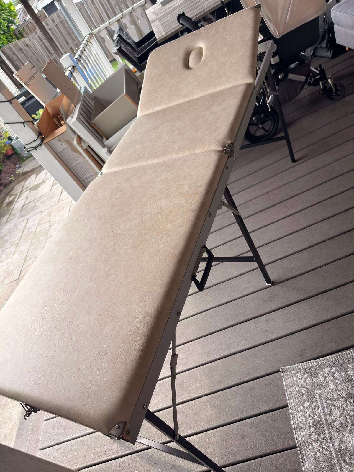 Portable massage/tattoo table, Ophalen, Zo goed als nieuw