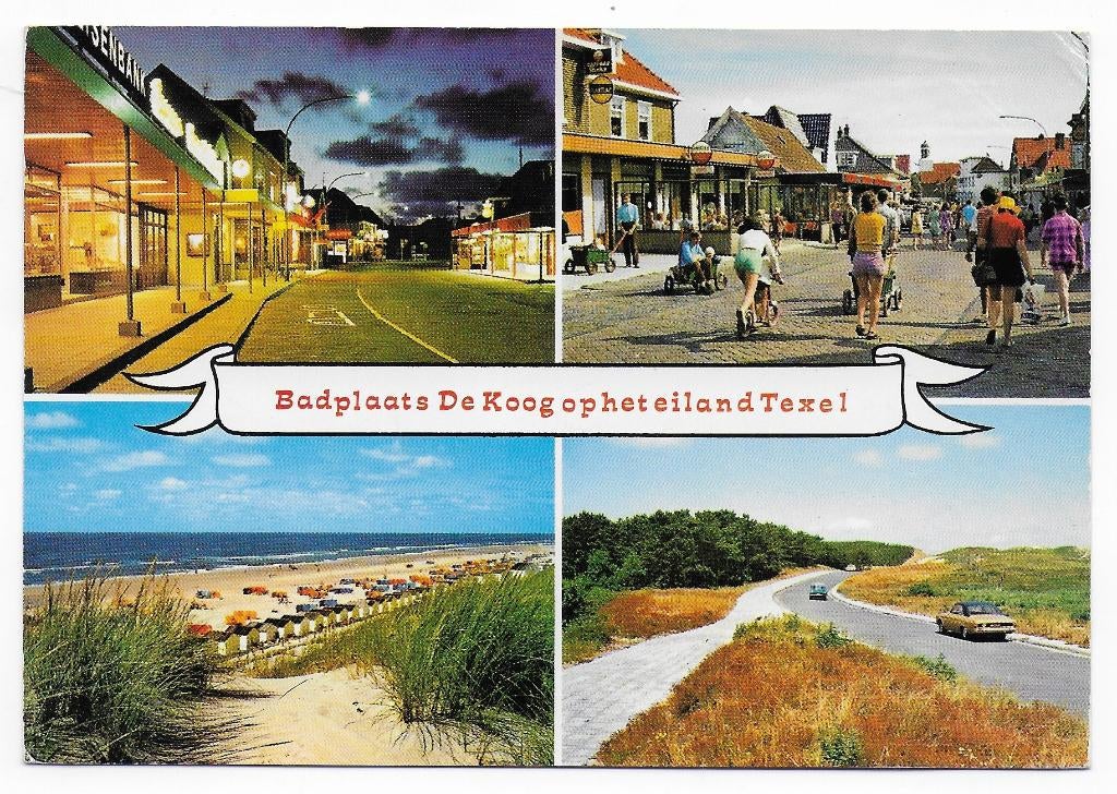Texel De Koog Gelopen Ansichtkaart (B2520 ), Ophalen of Verzenden, 1980 tot heden, Gelopen, Waddeneilanden