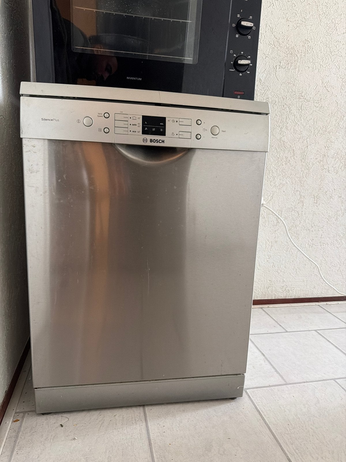 Bosch SilencePlus Vrijstaande Vaatwasser, Ophalen, Gebruikt, 60 cm of meer, Eco programma