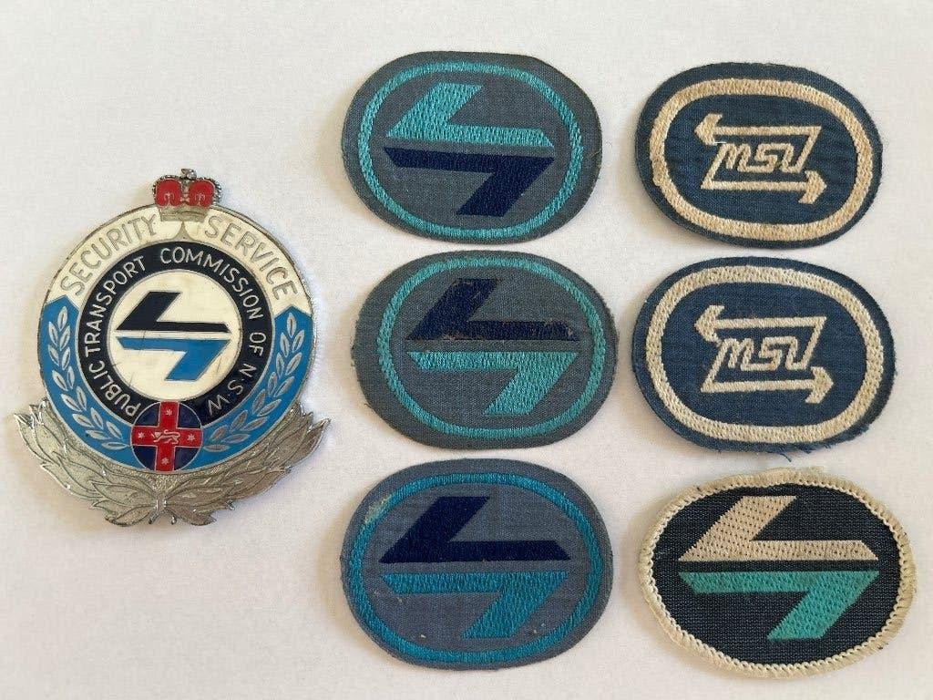 Vintage Australische transport patches & badge set, Verzamelen, Verzenden, Landmacht, Overige gebieden, Embleem of Badge