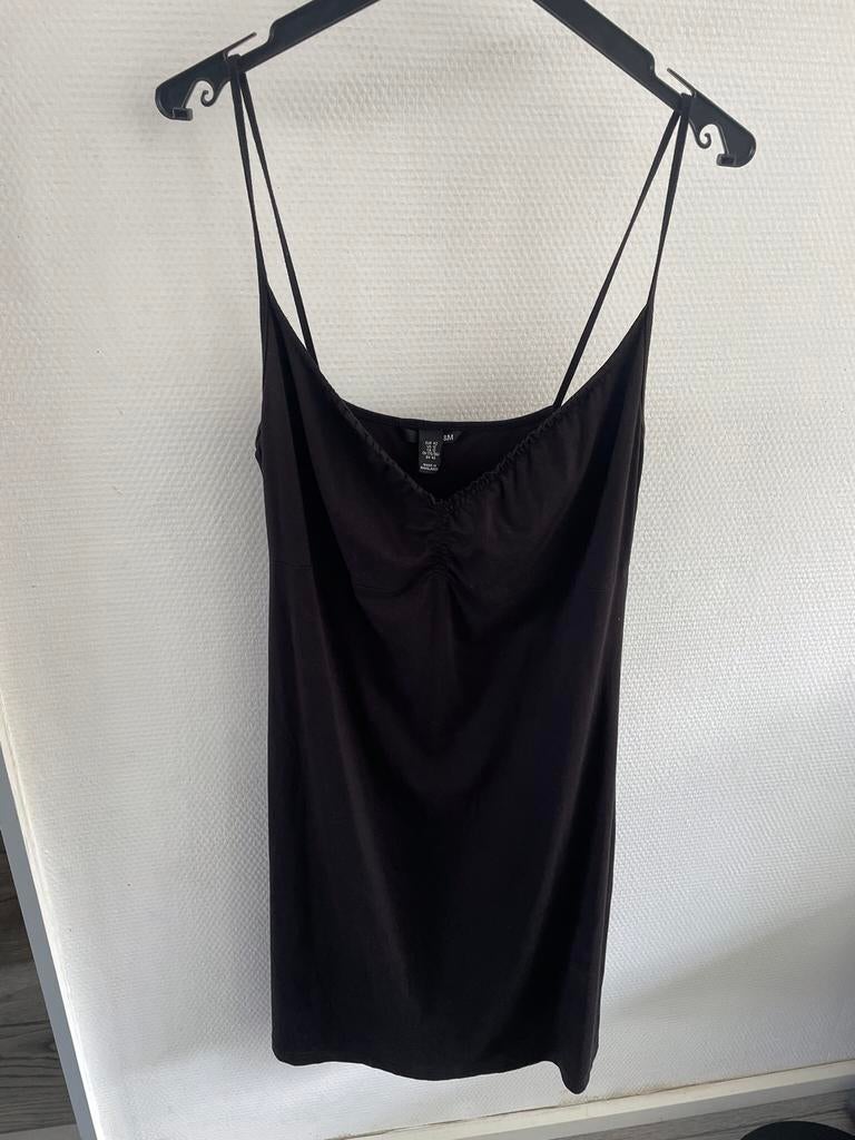 Z.g.a.n zwart H&M Nachthemd/Jurk met dunne bandjes maat 42, Kleding | Dames, Ondergoed en Lingerie, H&M, Ophalen of Verzenden
