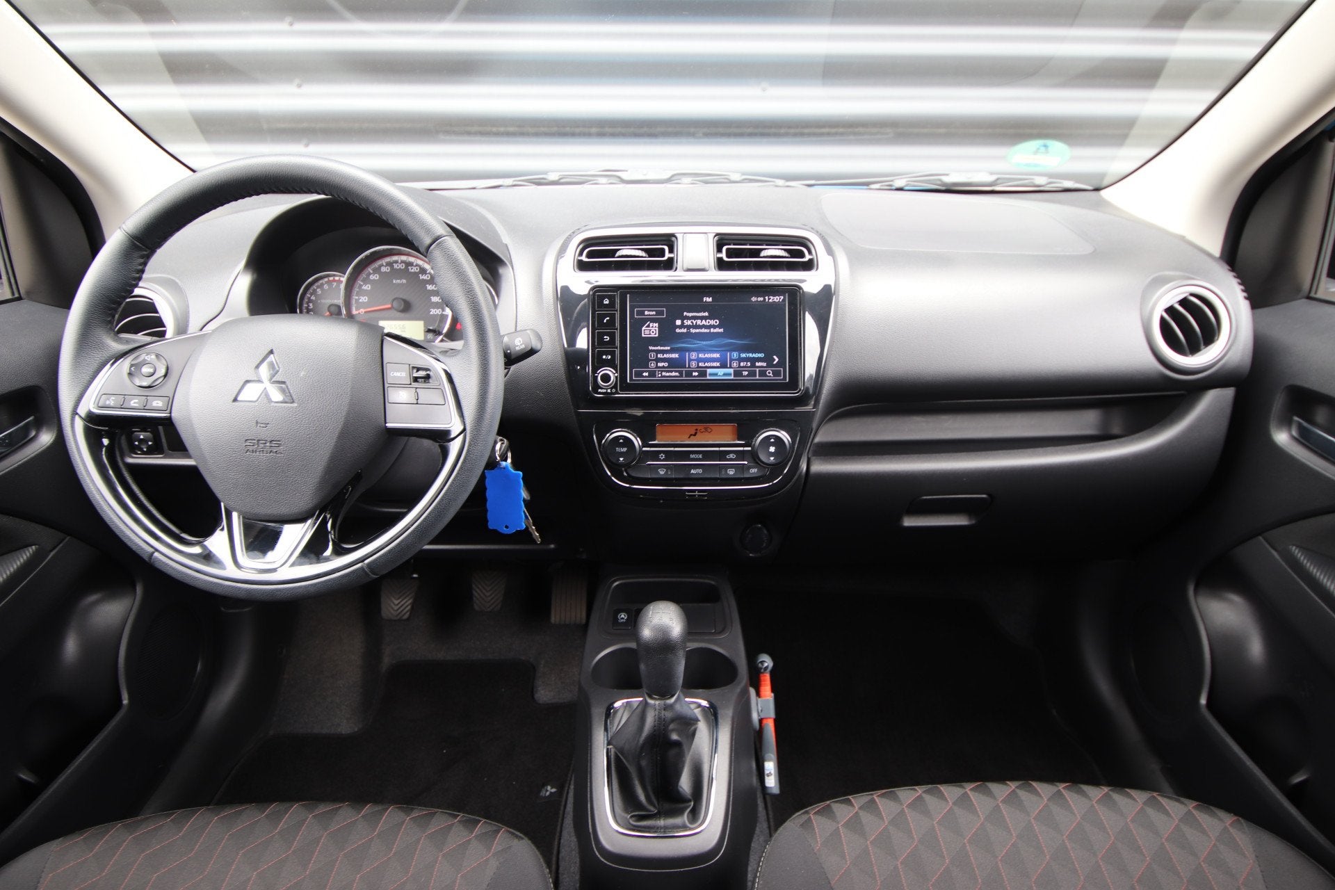 Mitsubishi Space Star 1.2 Dynamic Cruise, camera, 1ste Eigen, Auto's, Stof, Gebruikt, Blauw, Origineel Nederlands