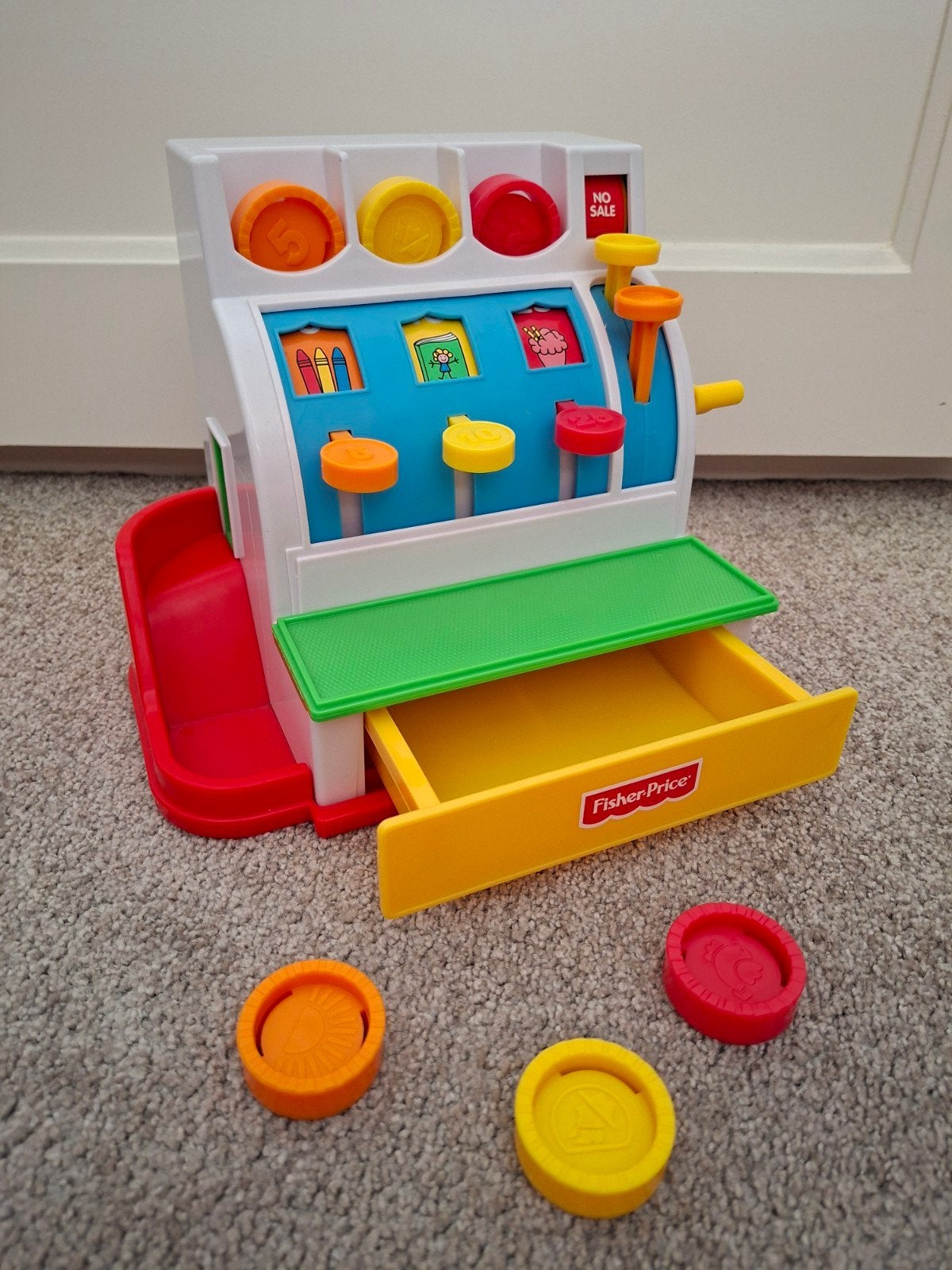 Fisherprice kassa, Kinderen en Baby's, Ophalen of Verzenden, Zo goed als nieuw, Speelset
