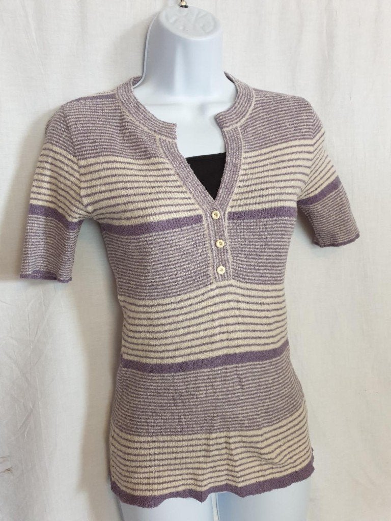 Gaaf origineel wit paars dames shirt. Mt Xs/S, Carnaval, ., Ophalen of Verzenden, Zo goed als nieuw