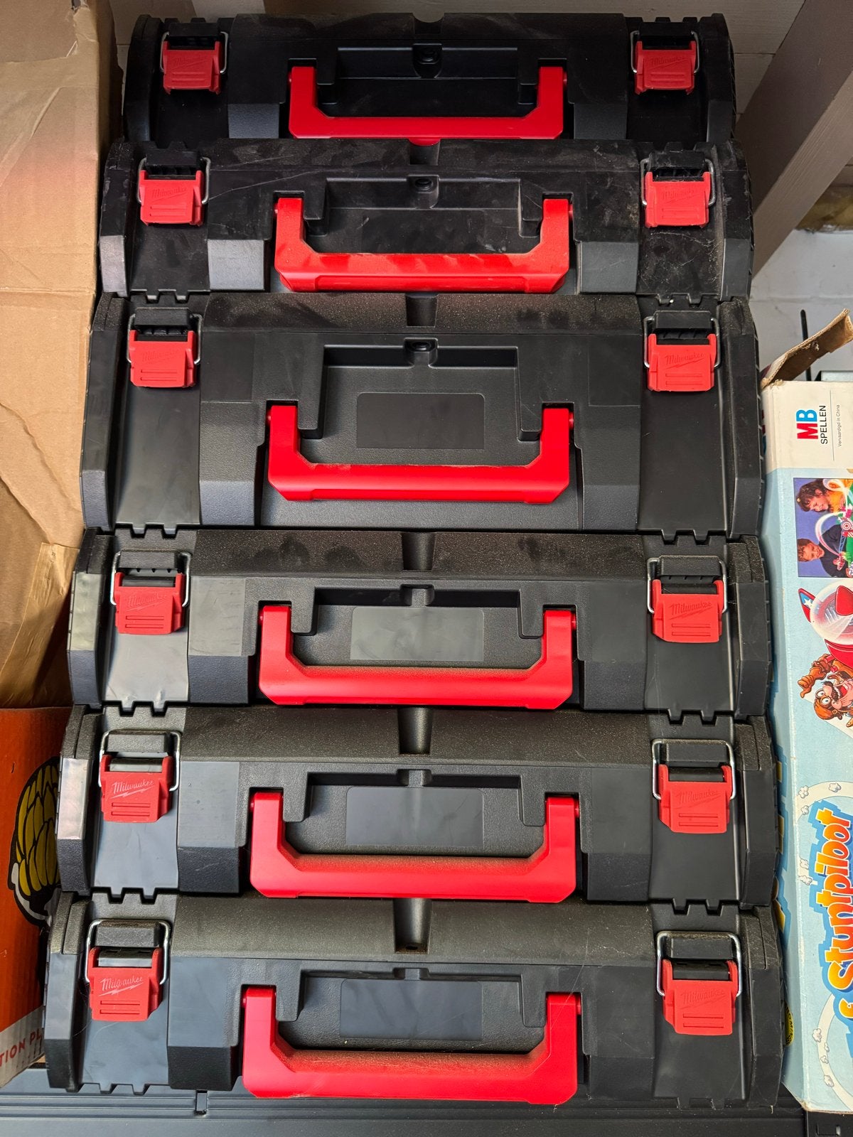 Milwaukee HD Boxen met Inlays voor Diverse Gereedschappen, Ophalen, Gevuld, Gebruikt