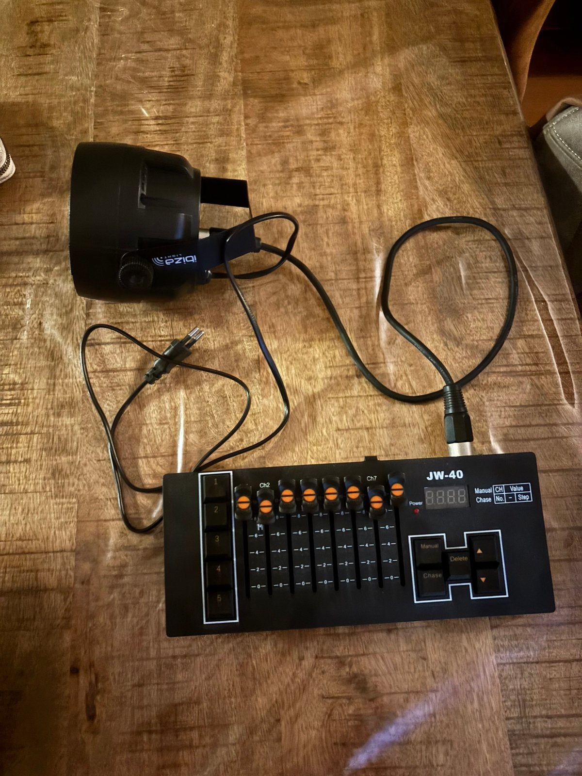 Disco lamp en mengpaneel, Ophalen of Verzenden, Zo goed als nieuw
