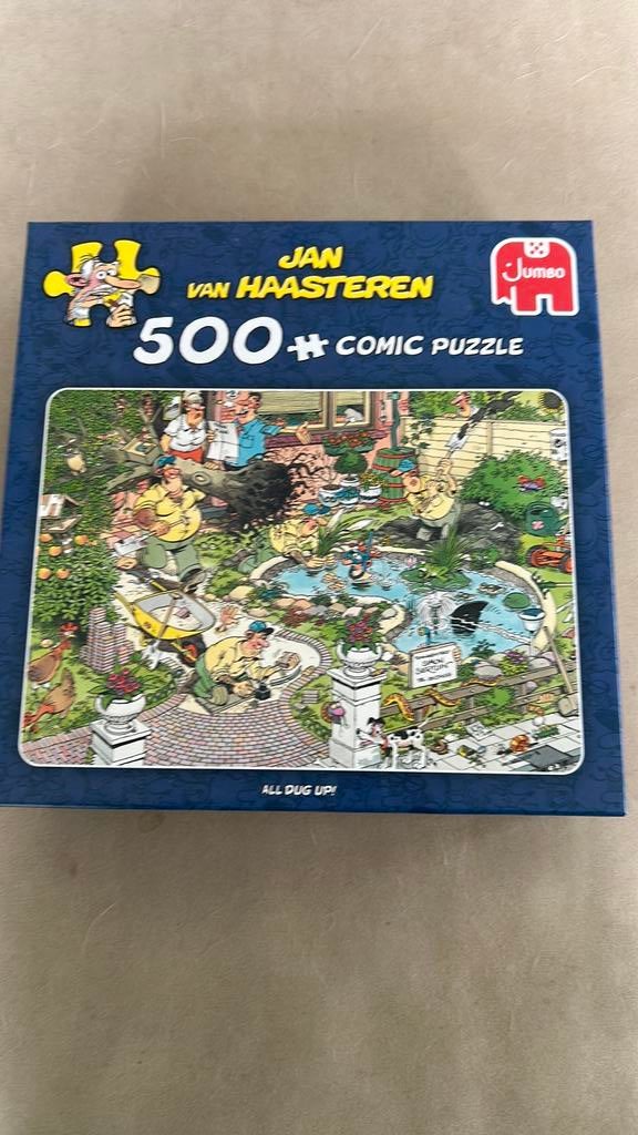 Jan van Haasteren all dug up! 500 stukjes compleet, Hobby en Vrije tijd, Ophalen of Verzenden, 500 t/m 1500 stukjes, Zo goed als nieuw