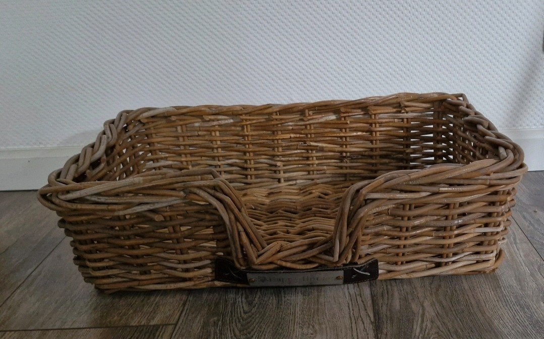 Rotan katten of honden mand,, Ophalen, Zo goed als nieuw, Riet