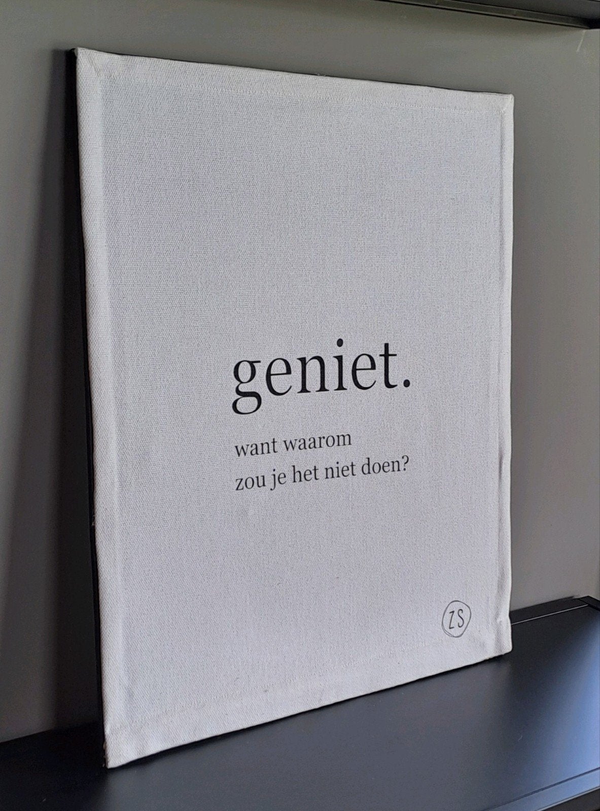 Een Eycatcher!Zusss Linnen Poster 64x42,5 cm, Huis en Inrichting, Woonaccessoires | Wanddecoraties, Ophalen of Verzenden, Nieuw