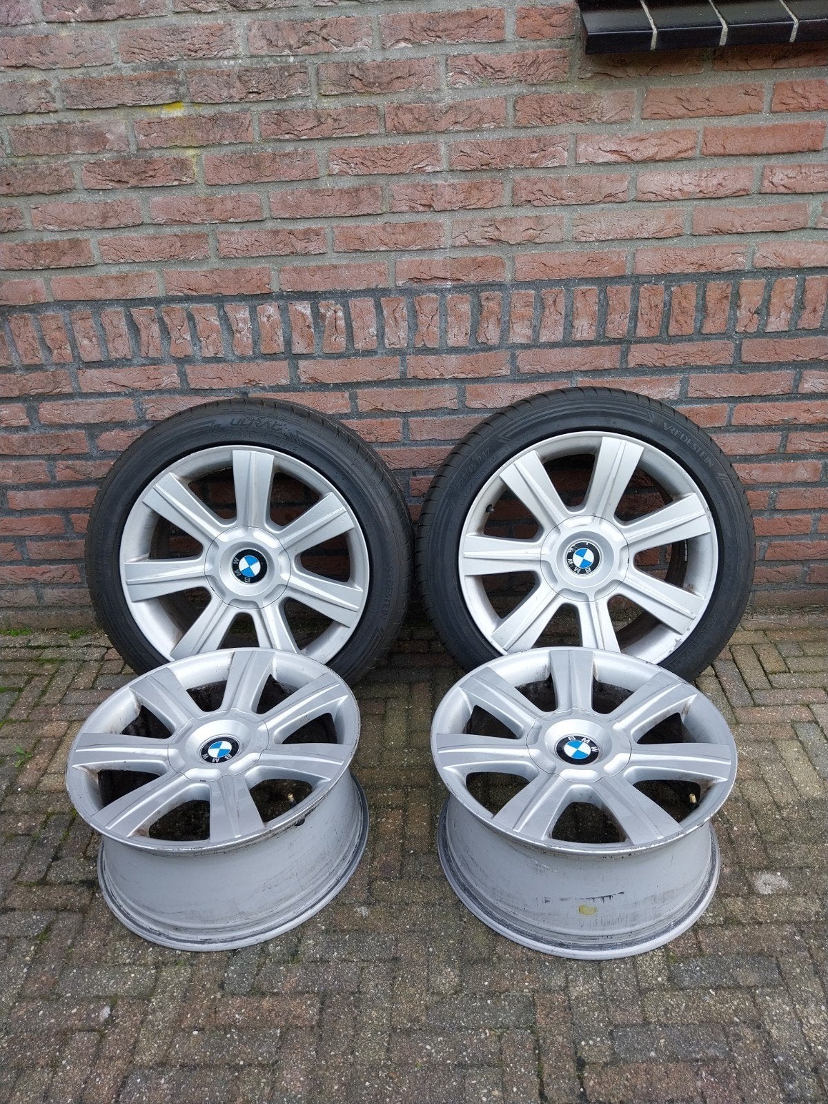 BMW velgen styling 96 Vredestein 225/45 R17, Ophalen, Gebruikt, Banden en Velgen, 17 inch