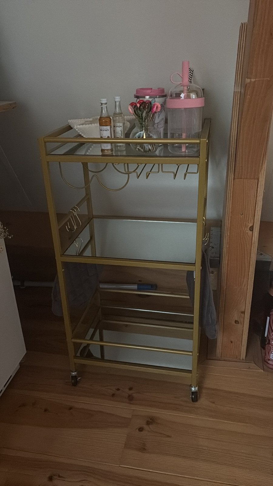 Drank kastje goud inclusief haakjes, Ophalen, Zo goed als nieuw, 25 tot 50 cm, 50 tot 100 cm