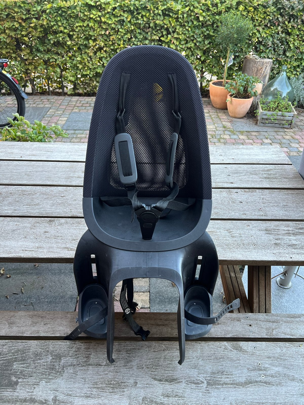 Qibbel Air kinderfietszitje achterop, mesh rugleuning, Ophalen, Achterzitje, 9 t/m 18 kg, Gebruikt