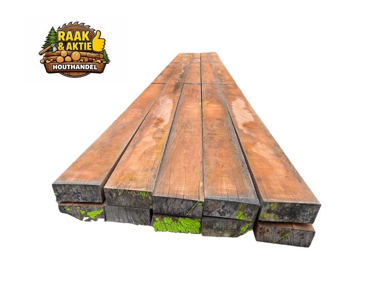 10 Hardhouten balken 7.5x17.0 cm / 6.20 m lang - nr: HB89