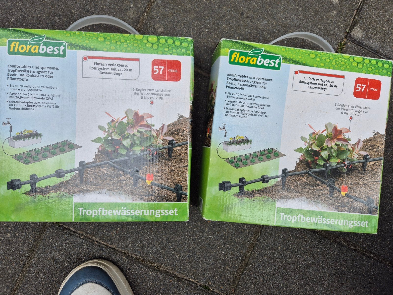 FloraBest Tuinbewateringsset - Nieuw, enkel geopend, Ophalen, Zo goed als nieuw