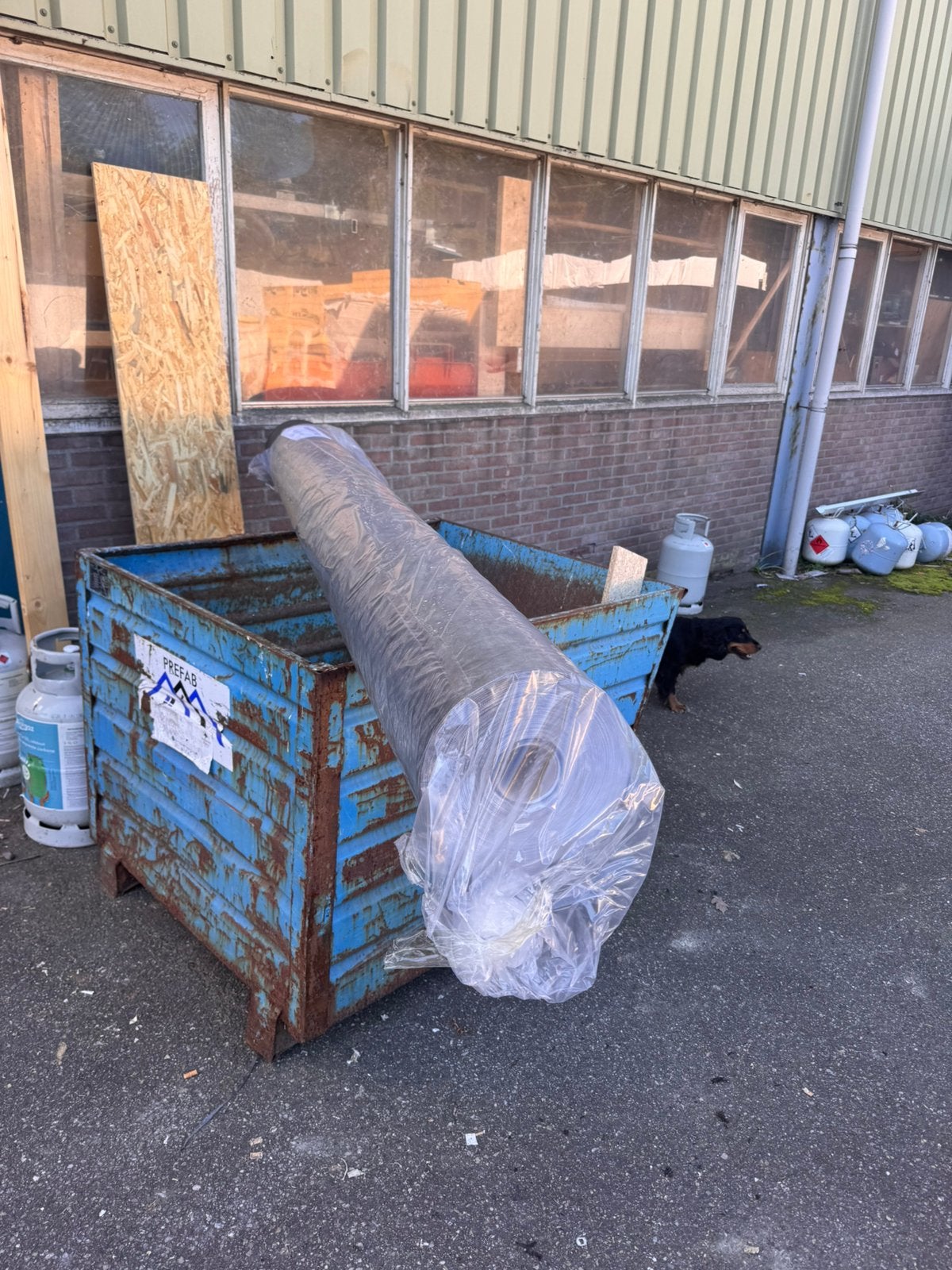 Dampopen folie 2,6x100m, Ophalen, Zo goed als nieuw, 15 m² of meer, Folie