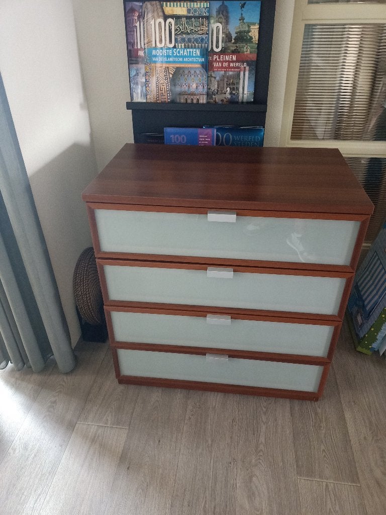 Mooie Ikea ladekast, Ophalen, Gebruikt, 50 tot 100 cm, 3 of 4 laden