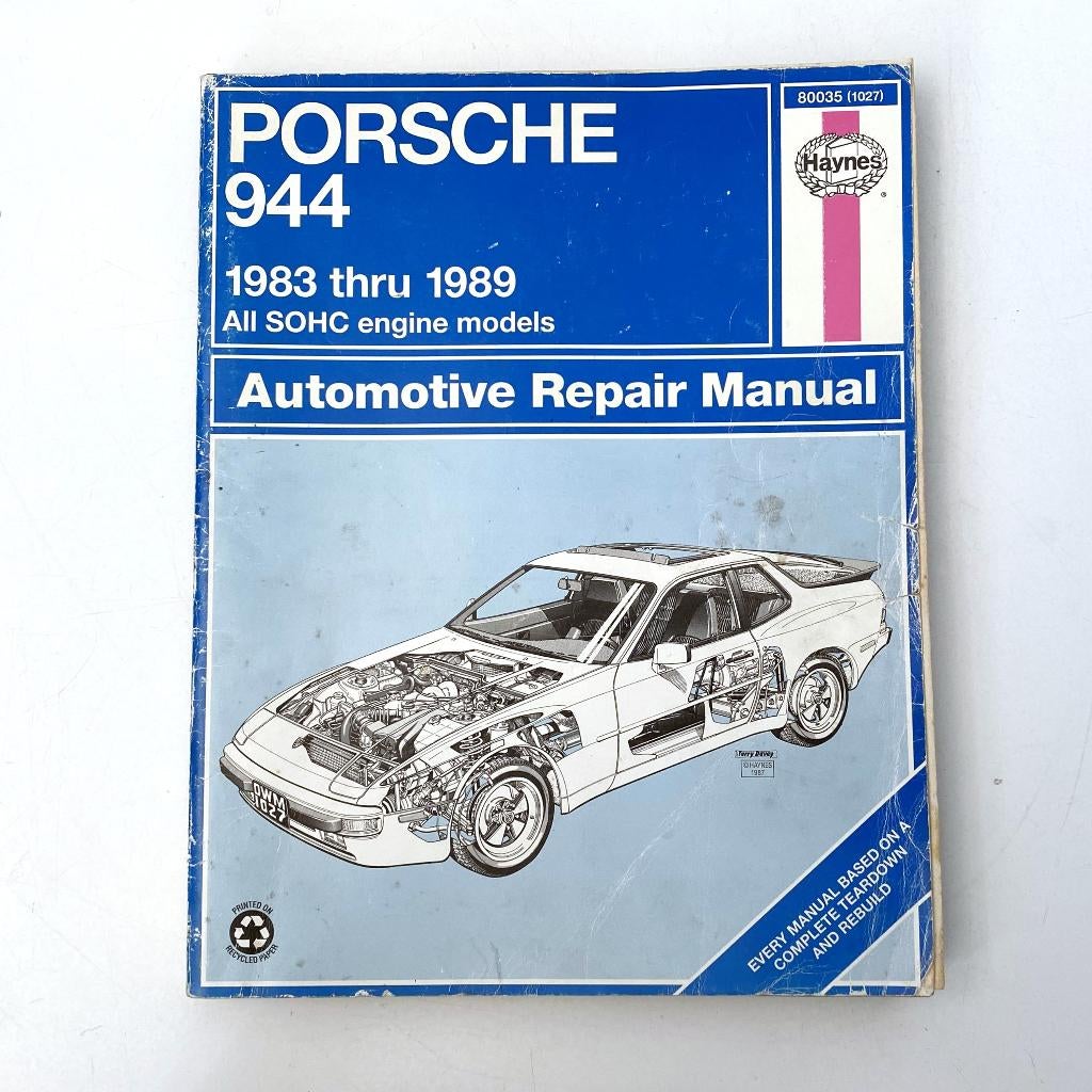Porsche 944 automotive repair manual, Boeken, Verzenden, Gelezen, Porsche
