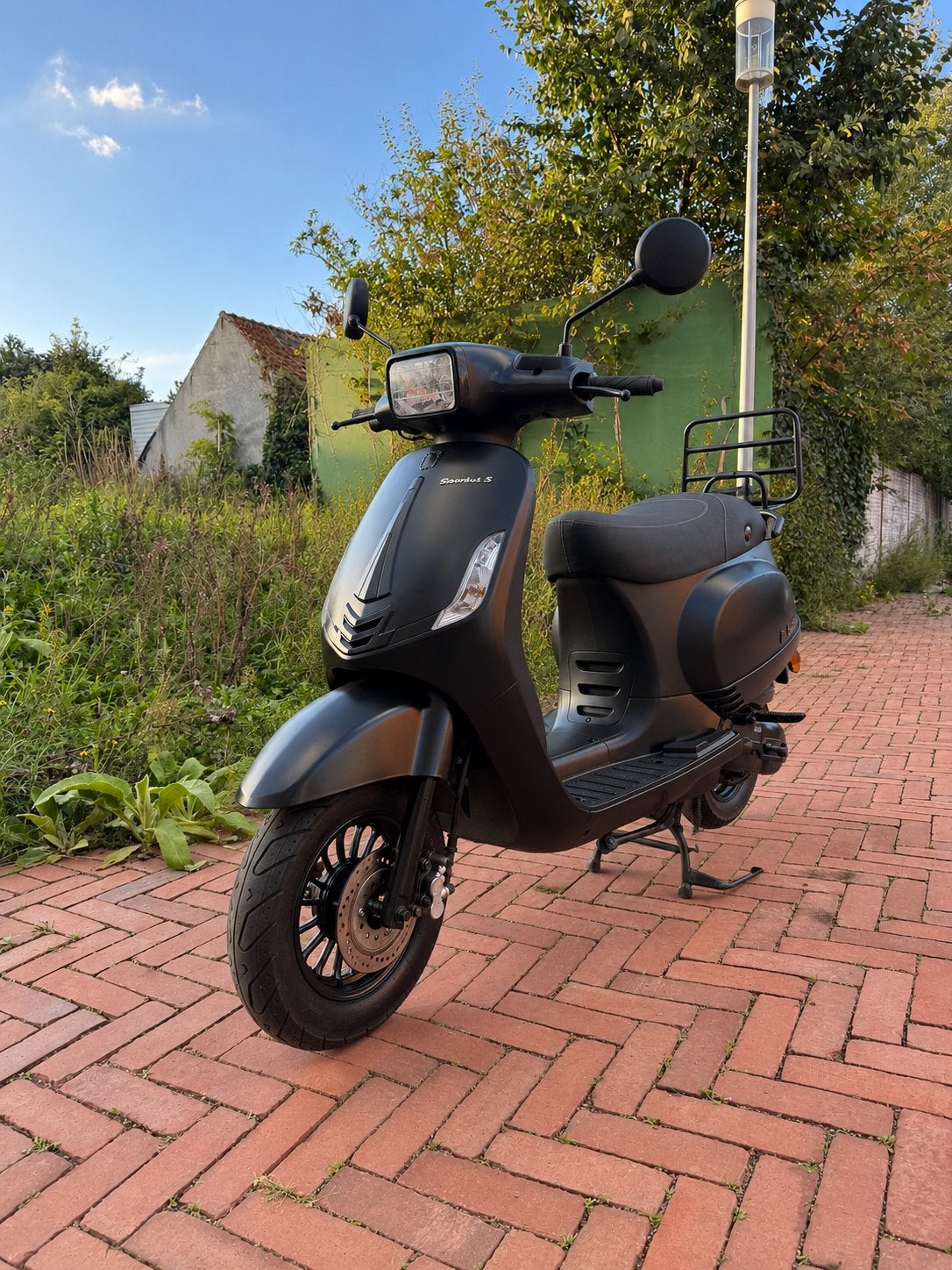 La Souris Sourini S - Geel kenteken - Vespa look - 2021, Ophalen, Maximaal 45 km/u, Zo goed als nieuw, Benzine