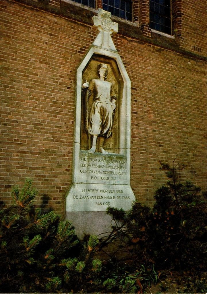 Ansichtkaart Lutjebroek, Standbeeld P.J. Jong, Verzamelen, Ophalen of Verzenden, 1980 tot heden, Ongelopen, Noord-Holland